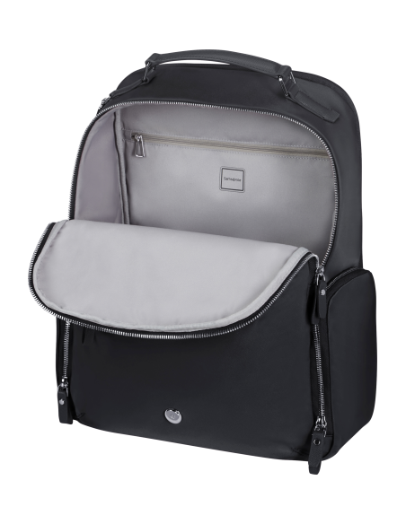 Sac à dos Round 15,6 pouces Samsonite Karissa Evo Noir, intérieur ouvert
