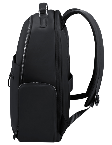 Sac à dos Round 15,6 pouces Samsonite Karissa Evo Noir, vue de profil