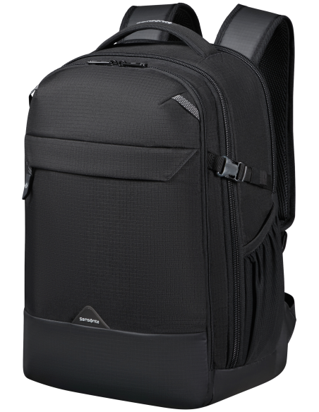 Sac à dos M 15,6 pouces Samsonite Roadseeker Deep Black, vue de trois quarts