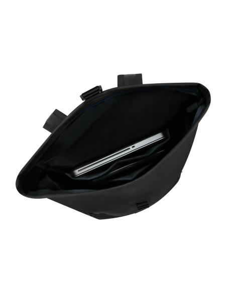 Sac à dos rolltop 15,6 pouces Samsonite Coatify Biz Noir, ouverture supérieure et intérieur