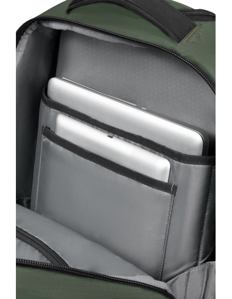 Sac à dos 2 roues 17,3 pouces Samsonite Roadseeker Vert Olive Foncé, compartiment ordinateur et tablette