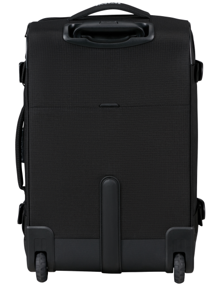 Sac de voyage cabine 2 roues 55 cm Samsonite Roadseeker Deep Black, dos et roulettes