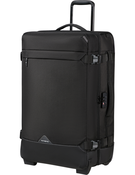 Sac de voyage soute 2 roues 68 cm Samsonite Roadseeker Deep Black, vue de trois quarts