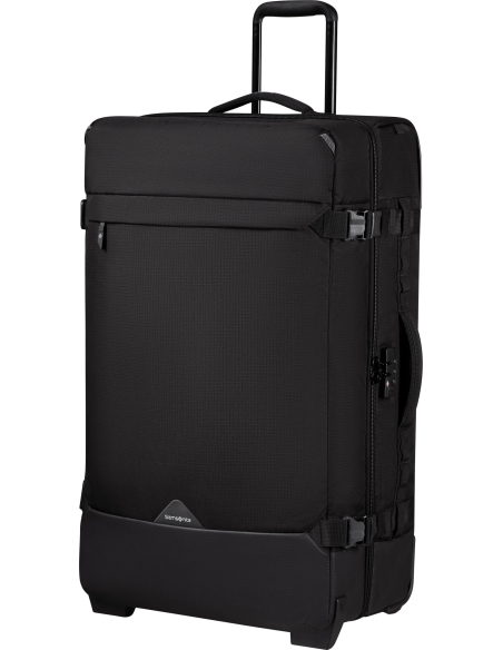 Sac de voyage soute 2 roues 79 cm Samsonite Roadseeker Deep Black, vue de trois quarts