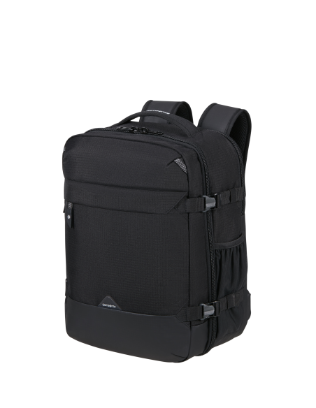 Sac à dos sous-siège S 15,6 pouces Samsonite Roadseeker Deep Black, vue de trois quarts
