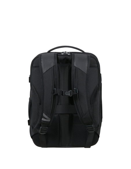 Sac à dos sous-siège S 15,6 pouces Samsonite Roadseeker Deep Black, dos et sangle de poitrine