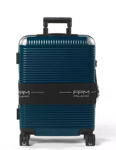 Valise cabine 4 roues 55 cm FPM BANK ZIP DLX Navy Blue, référence A2255S01106