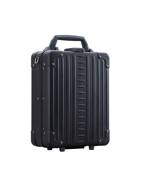 Serviette aluminium ALEON 32 cm Onyx, vue de trois quarts