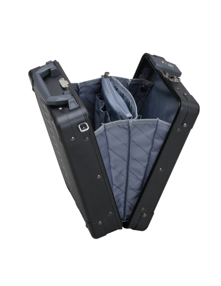 Serviette aluminium ALEON 32 cm Onyx, intérieur et compartiments