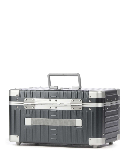 Beauty case aluminium ALEON Fortis 23 cm Onyx Dust, dos