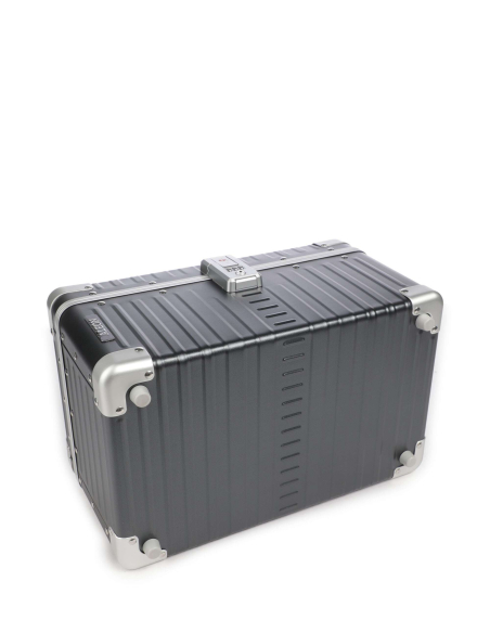 Beauty case aluminium ALEON Fortis 23 cm Onyx Dust, vue de trois quarts