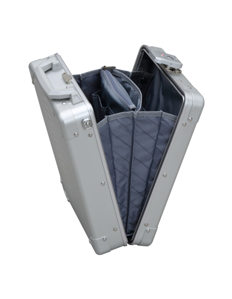 Serviette aluminium ALEON 42 cm Platinum, intérieur et compartiments