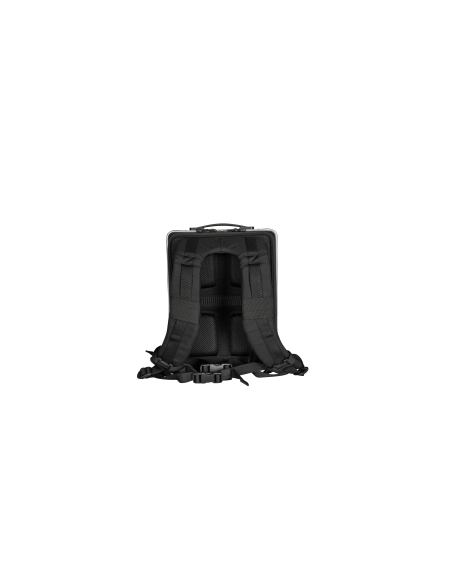 Sac à dos aluminium ALEON Hybrid 42 cm Onyx, dos et bretelles