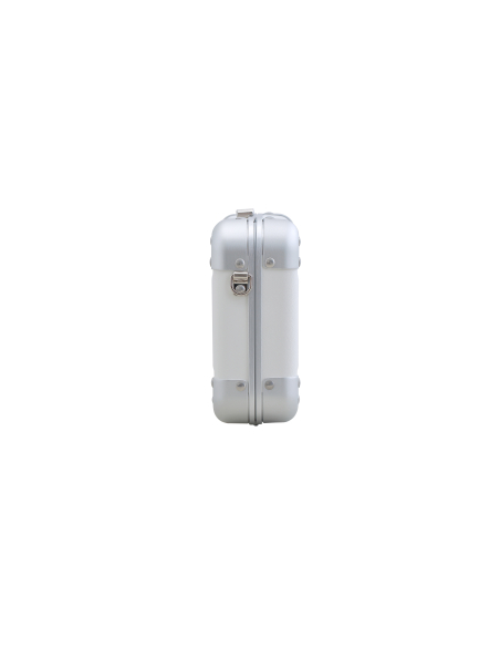 Mini sac bandoulière aluminium ALEON Fortis 12 cm Snow White, vue de profil