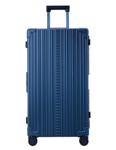 Valise Trunk aluminium 4 roues 78 cm ALEON Sapphire, référence 3019-SA