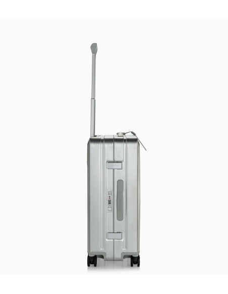 Porsche Design Roadster Aluminium 67 cm Silver, profil et poignée latérale