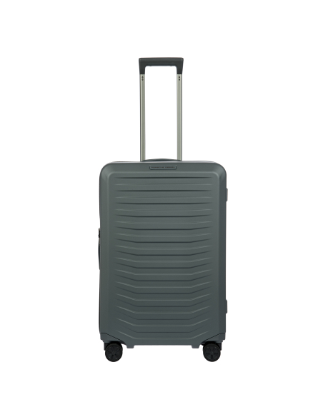 Porsche Design Roadster Hardcase 69 cm Grey Matt, face avec poignée télescopique déployée