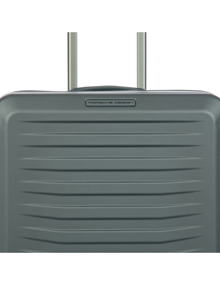 Porsche Design Roadster Hardcase 69 cm Grey Matt, détail de la coque et du logo