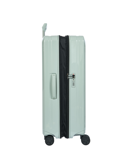 Porsche Design Roadster Hardcase 75 cm Chalk, profil avec extension ouverte