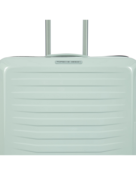 Porsche Design Roadster Hardcase 75 cm Chalk, détail de la coque et du logo