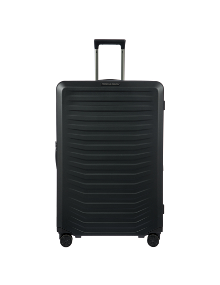 Porsche Design Roadster Hardcase 83 cm Matt Black, face avec poignée télescopique déployée