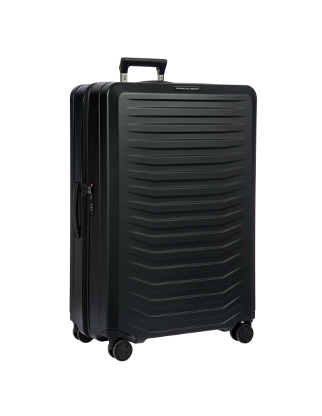 Porsche Design Roadster Hardcase 83 cm Matt Black, vue de trois quarts avant