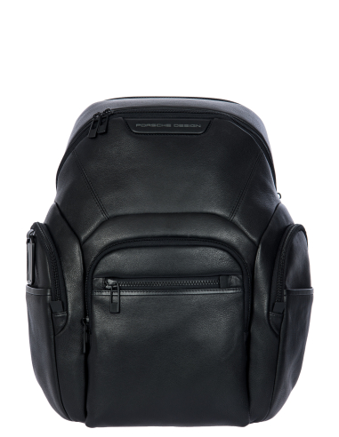 Sac à dos M extensible Porsche Design Roadster Leather Evo Noir, référence OLH01632.001