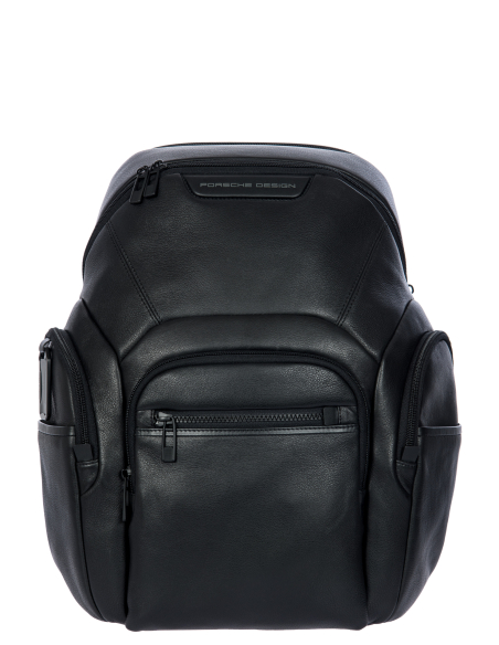 Sac à dos M extensible Porsche Design Roadster Leather Evo Noir, référence OLH01632.001