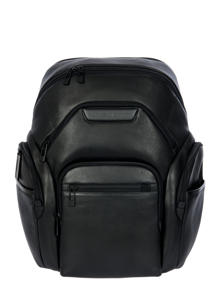 Sac à dos L Porsche Design Roadster Leather Evo Noir, référence OLH01634.001