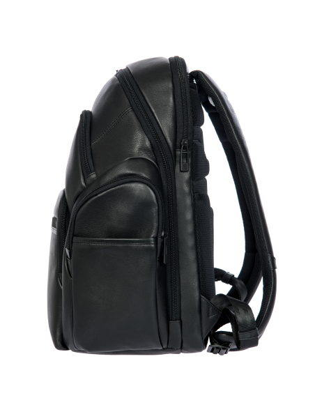 Sac à dos L Porsche Design Roadster Leather Evo Noir, vue de profil