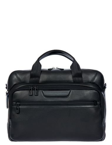 Serviette Porsche Design Roadster Leather Evo Noir, référence OLH01554.001