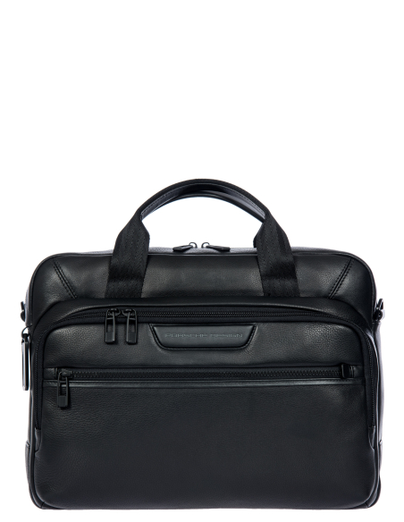 Serviette Porsche Design Roadster Leather Evo Noir, référence OLH01554.001