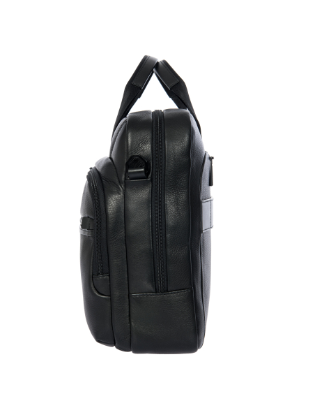 Serviette Porsche Design Roadster Leather Evo Noir, vue de profil