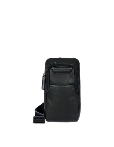 Sac porté croisé Porsche Design Roadster Leather Evo Noir, référence OLH01538.001