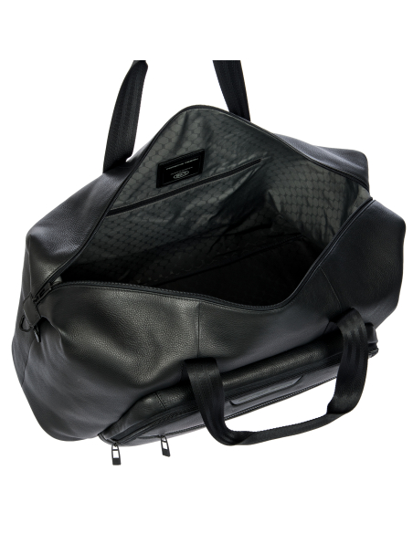 Sac de voyage Porsche Design Roadster Leather Evo Noir, intérieur ouvert