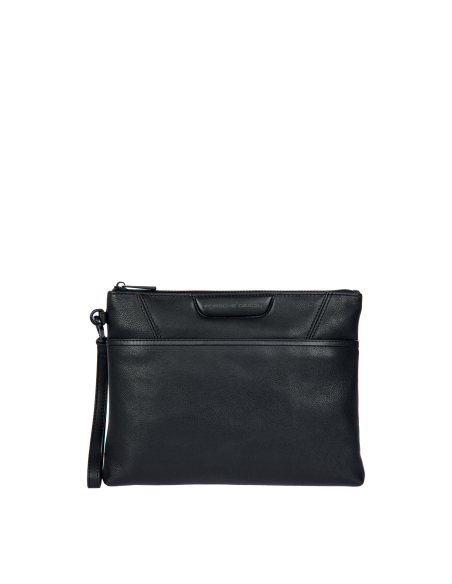 Pochette plate à dragonne Porsche Design Roadster Leather Evo Noir, référence OLH01544.001