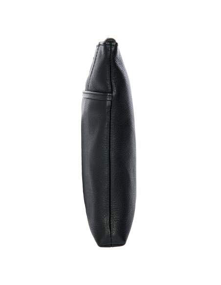 Pochette plate à dragonne Porsche Design Roadster Leather Evo Noir, vue de profil