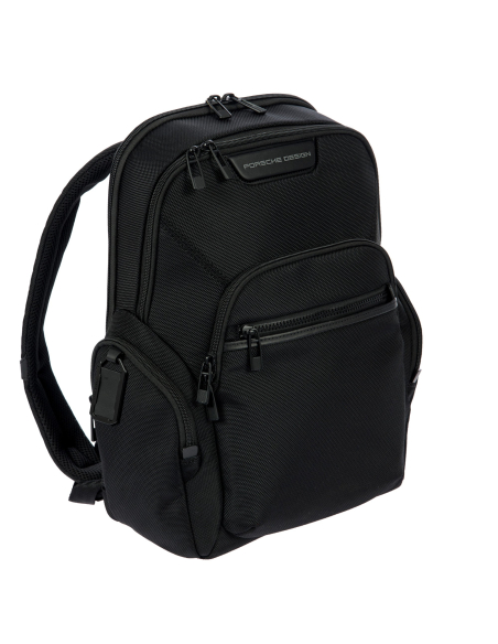 Sac à dos S Porsche Design Roadster Nylon Evo Noir, vue de trois quarts