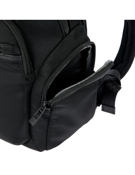Sac à dos S Porsche Design Roadster Nylon Evo Noir, poche latérale ouverte