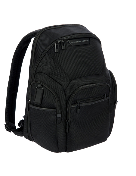 Sac à dos M extensible Porsche Design Roadster Nylon Evo Noir, vue de trois quarts