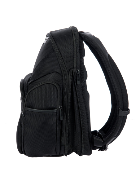 Sac à dos M extensible Porsche Design Roadster Nylon Evo Noir, vue de profil
