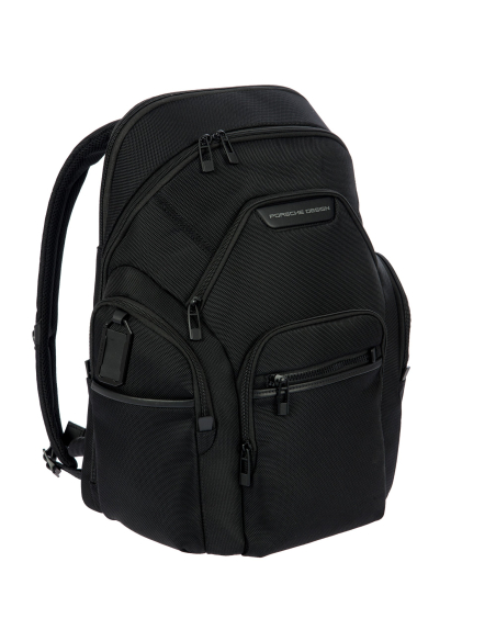 Sac à dos L Porsche Design Roadster Nylon Evo Noir, vue de trois quarts