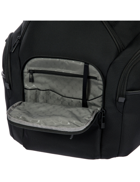Sac à dos L Porsche Design Roadster Nylon Evo Noir, poche avant ouverte et organiseur