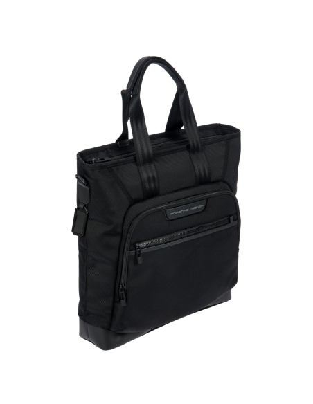 Sac cabas ordinateur Porsche Design Roadster Nylon Evo Noir, vue de trois quarts