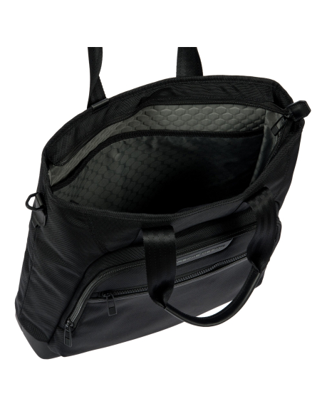 Sac cabas ordinateur Porsche Design Roadster Nylon Evo Noir, intérieur ouvert
