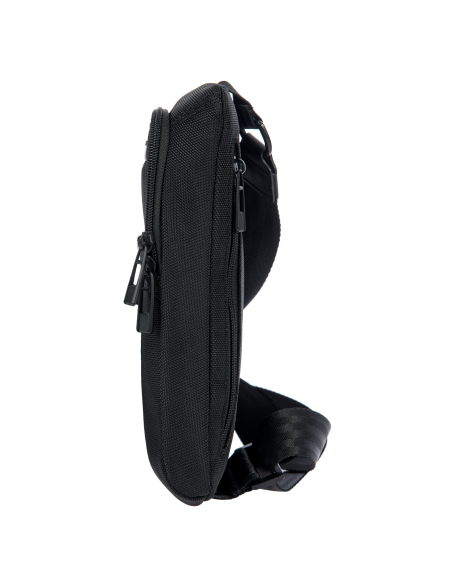 Sac porté croisé Porsche Design Roadster Nylon Evo Noir, vue de profil