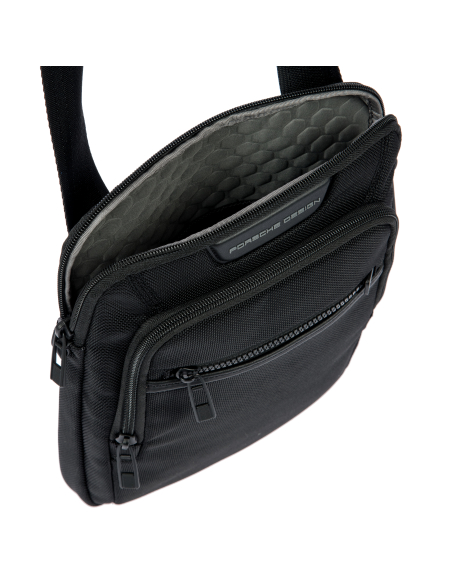 Sacoche S Porsche Design Roadster Nylon Evo Noir, intérieur ouvert