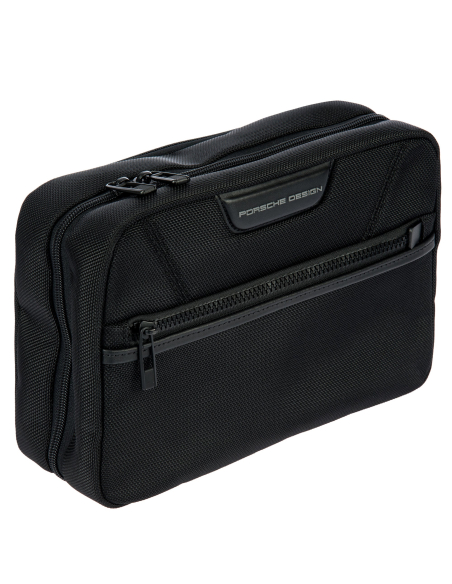 Trousse de toilette Porsche Design Roadster Nylon Evo Noir, vue de trois quarts