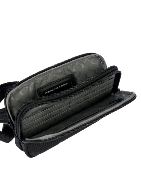 Pochette de voyage Porsche Design Roadster Nylon Evo Noir, intérieur ouvert