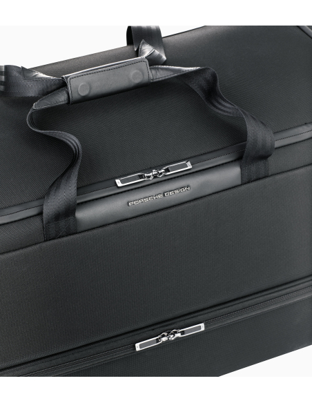 Poignées et poche zippée du sac de voyage Porsche Design Roadster Nylon Noir